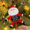 Picture of DANCING HANGING WOODEN DECORATIONS MUM & DAD